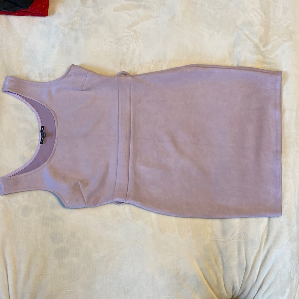 NWOT Purple Velvet Dress w/ Zipper
